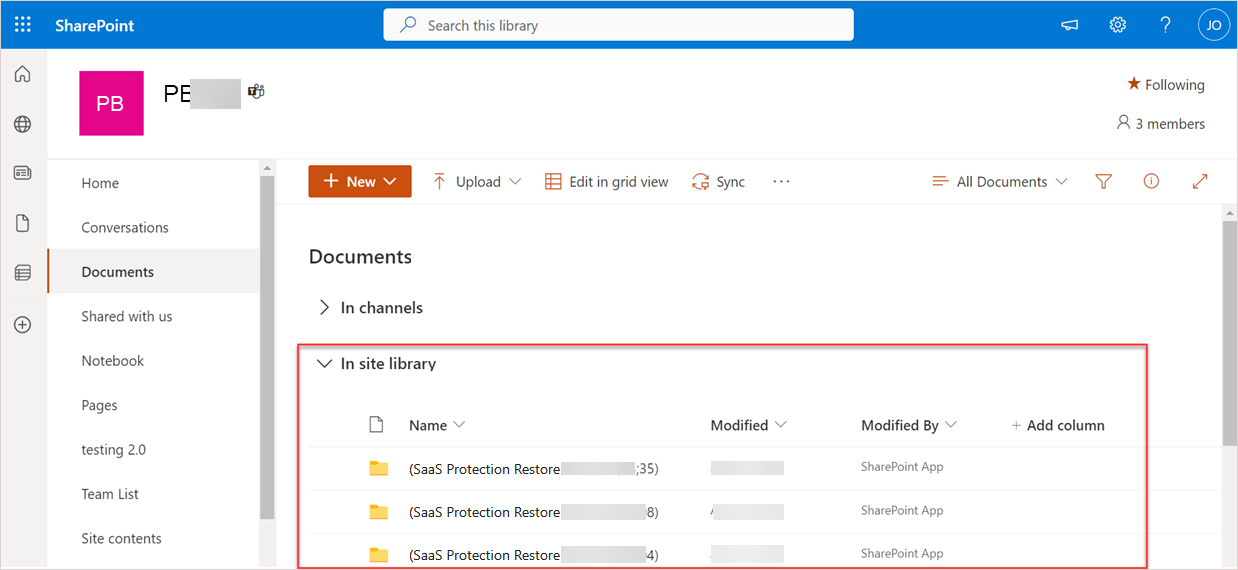 Data restore locations